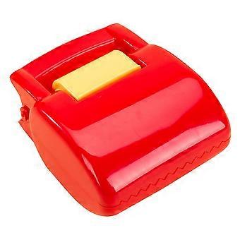 Outdoor Pet Litter Picker Shovel Clip Practical Short Handle Small Clamp Cleaning Pick up Tool Pet Supply with Plastic Bag (Red)