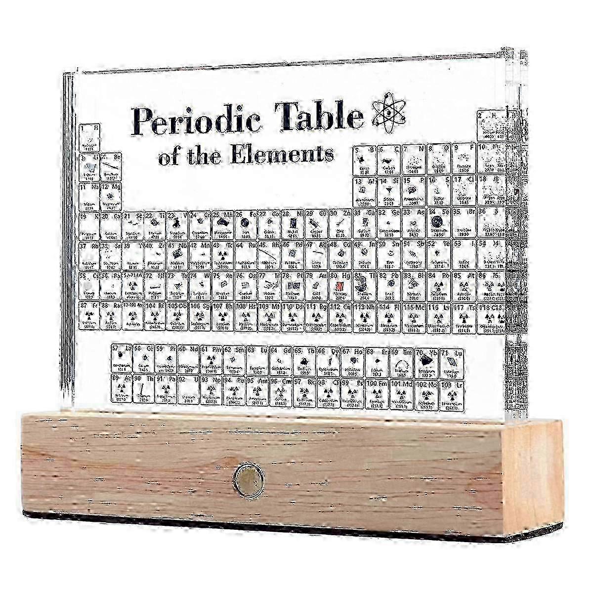 Premium Periodic Table Display with 83 Authentic Elements, Suitable for Acrylic Table of Elements Setup