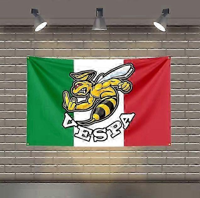 Vespa Scooter Logotypflagga CC0401