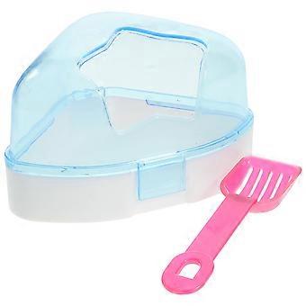 Baignoire en plastique en forme d'étoile à cinq branches pour hamster, idéale pour le bain des petits animaux.