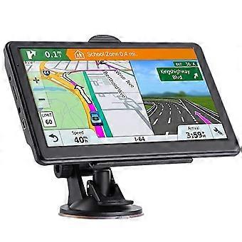 In-car GPS navigator with the latest 2024 map, 7-inch touchscreen, voice control for directions, and speed and red light warnings.