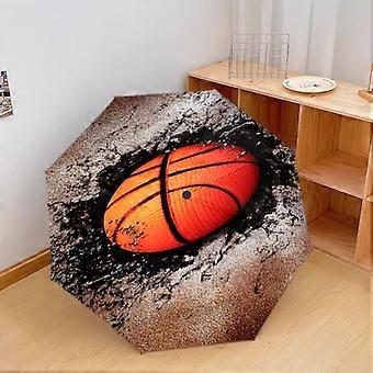 1PC basketball sport Umbrella Portable Folding Umbrella Iron Frame Hole Bone Structure Outdoor Home Umbrella A8