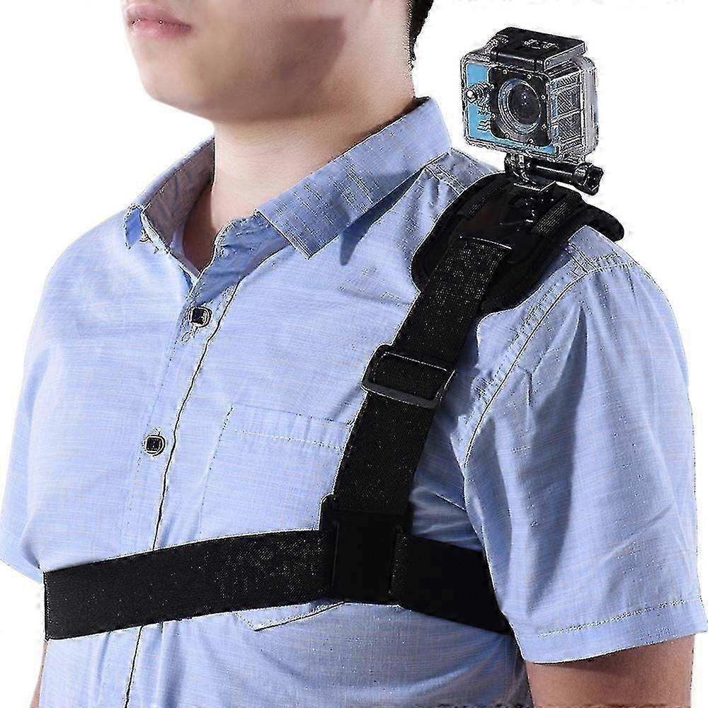 Adjustable Action Camera Single Shoulder Chest Strap Mount 26-27