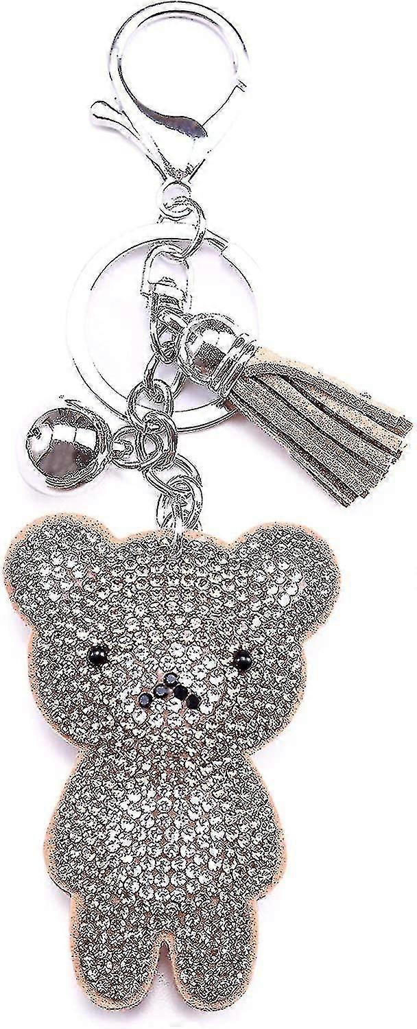 Crystal Teddy Bear Key Ring