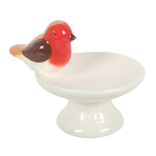 Something Different Robin Bird Bath Trinket Dish