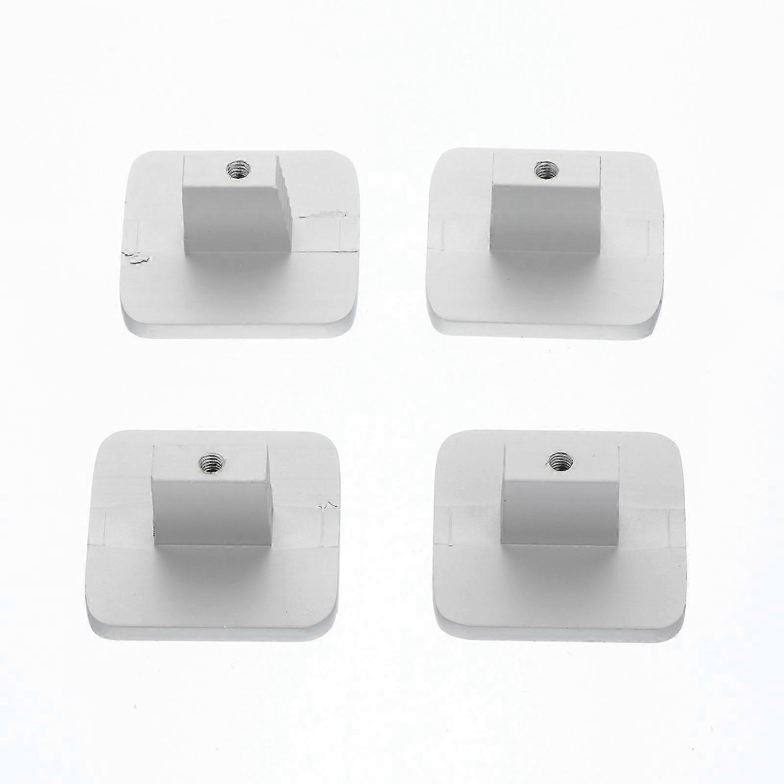 4pcs Cabinet Aluminum Knobs Simple Square Dresser Handles Drawer Pulls