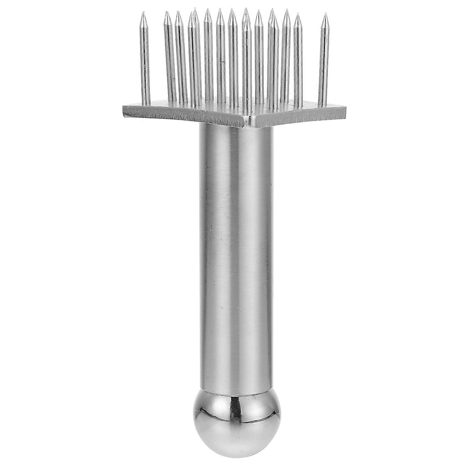 1Pc Practical Stainless Meat Tenderizer Needle Kitchen Steak Tenderizing Tool Silver