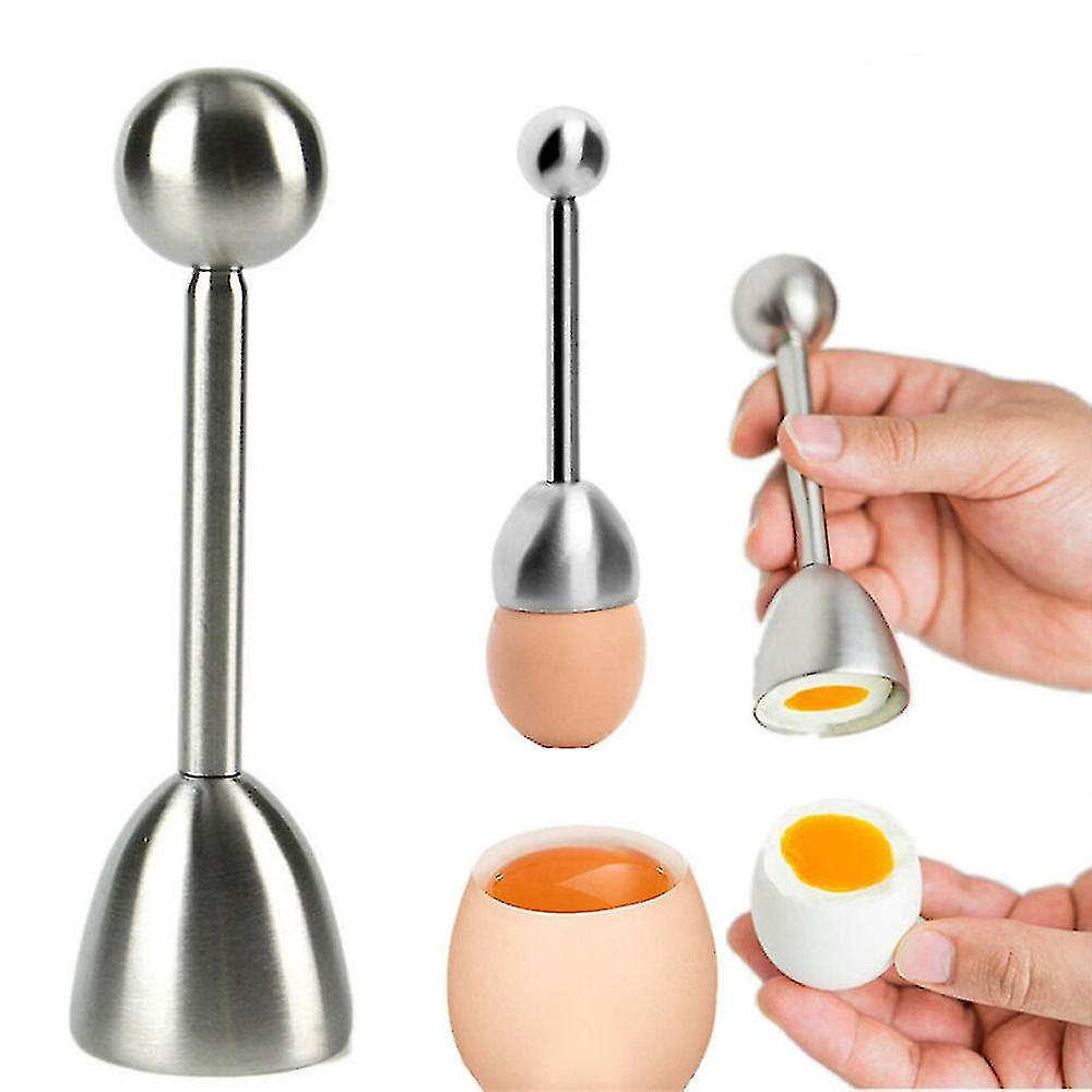 Stainless Steel Cutter Egg Cracker Boiled Topper Separator Gadget Shell Remover Separator Cracker Tool