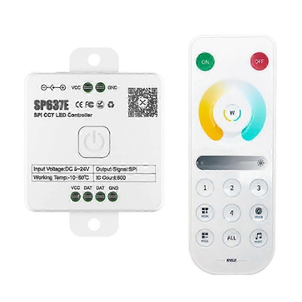 And-SP637E SPI DC5-24v Dual Controller with Remote Control Support 2.4G Touch Remote Control