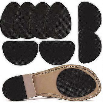 Self-Adhesive Non-Slip Shoe Pads, 4 Pairs, Heel Protectors with Silicone Gel for Traction, Comfort and Noise Reduction