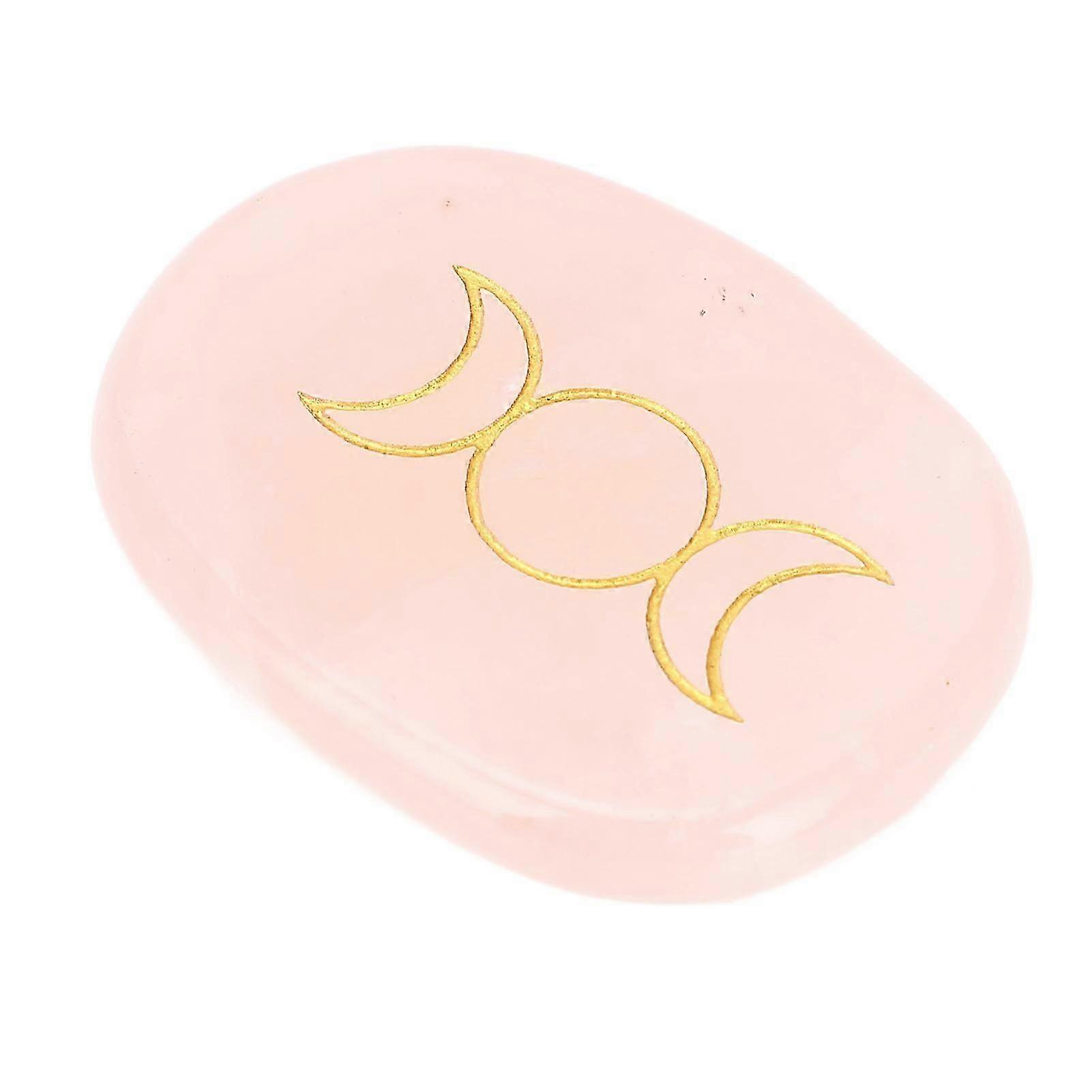 Rose Jadestone Worry Stone for Study, Work & Life Stress Relief