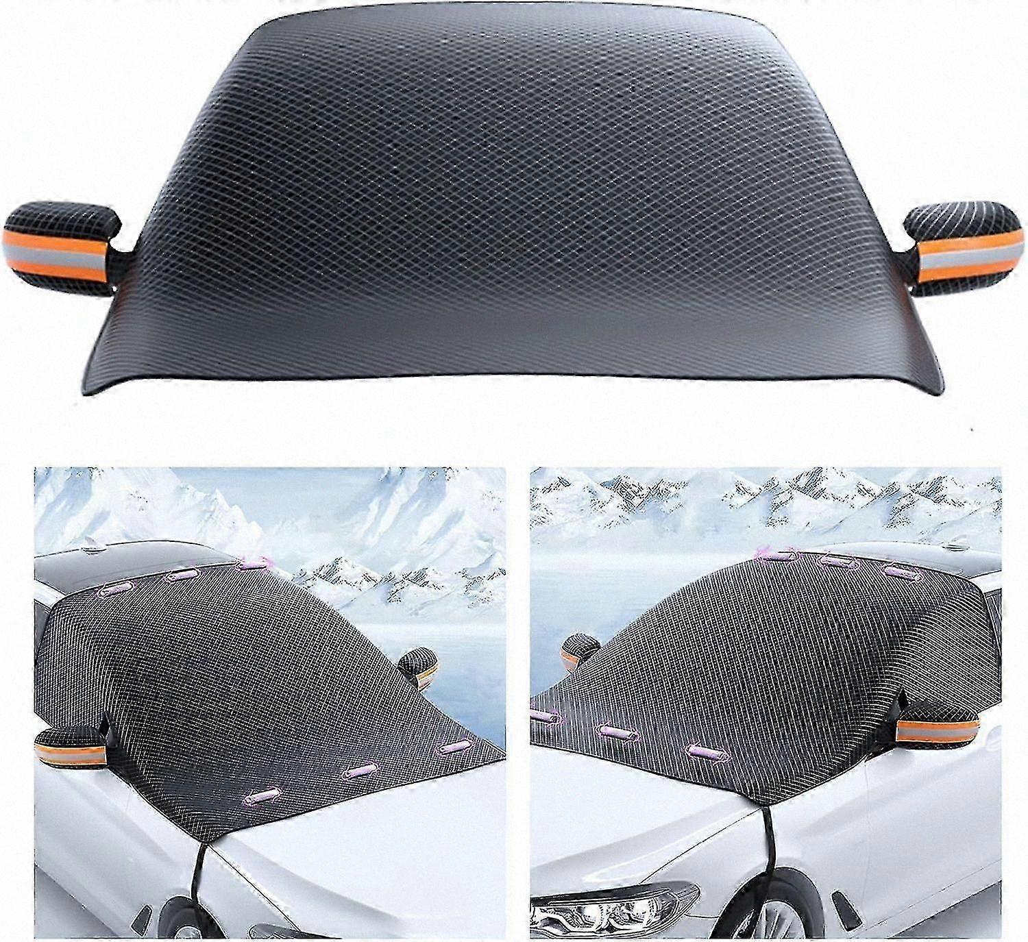 Magnetic Foldable Sun Shield, Windproof and Waterproof Car Windshield Protector