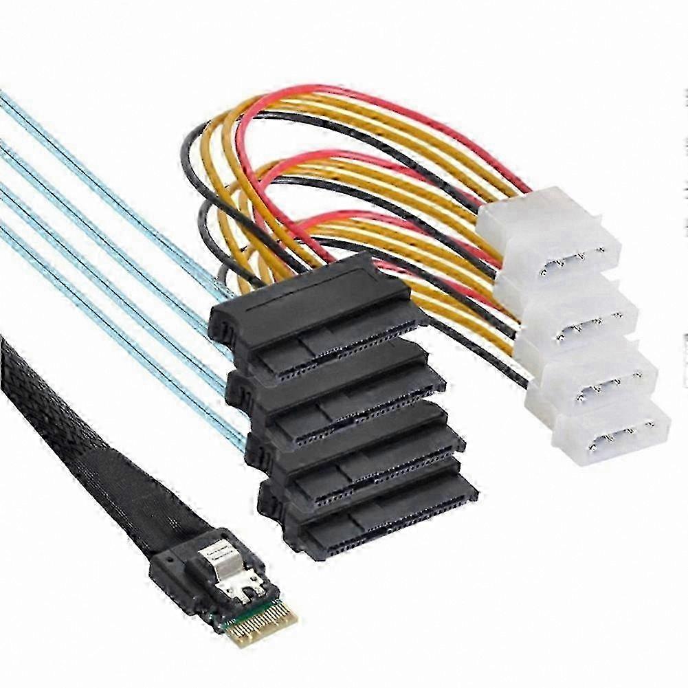 24Gbps SAS 4.0 4-Port Cable