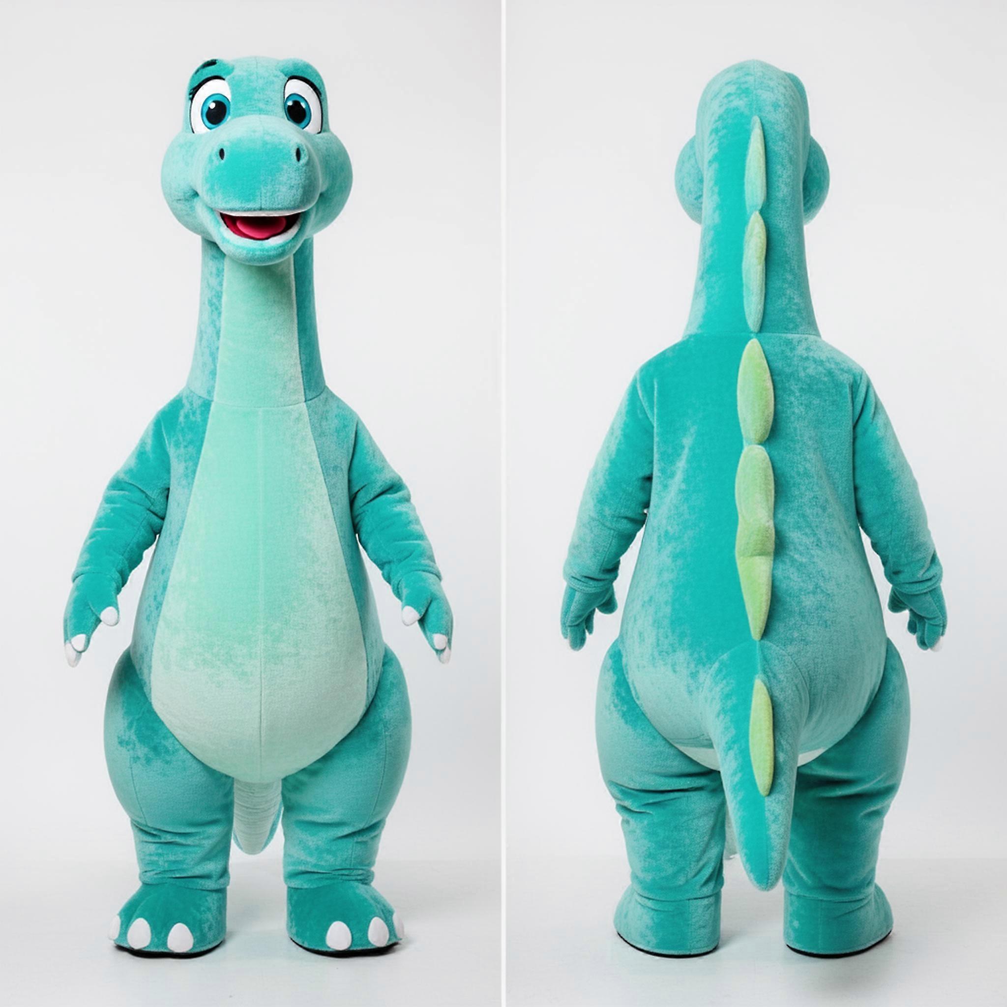 MASTICOT Turquoise Towering Brachiosaurus Mascot