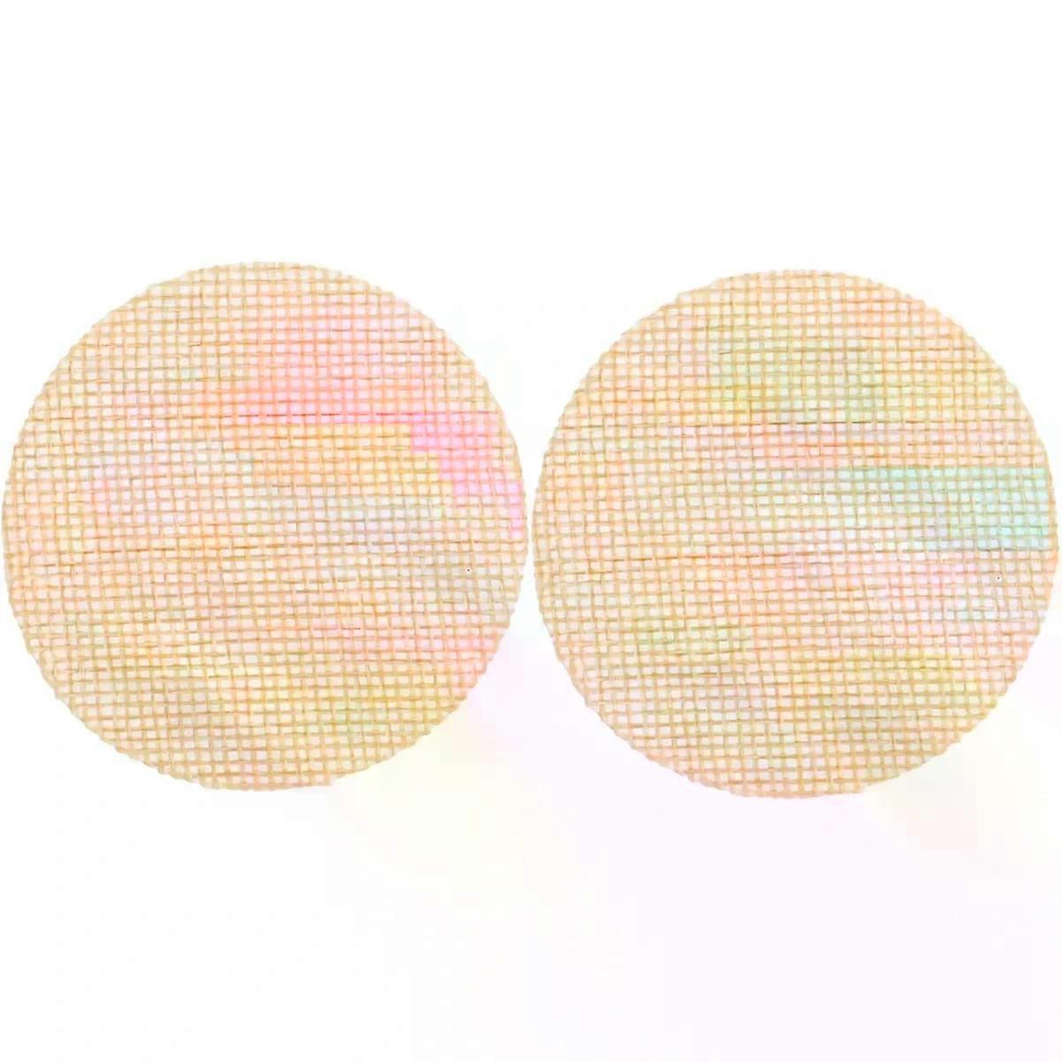 2 Pack Round Fabric Lampshade Diffuser Light Barrier for Desk Lamp
