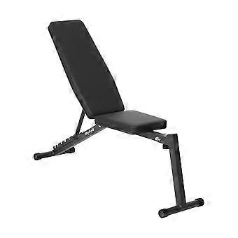 Trainingsbank Schuin Verstelbaar - 7 Niveaus Rugleuning - 120 Kg Max Gewicht - Staal Frame - Zwart Kunstleer Bekleding