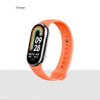 Armband für Xiaomi Mi Band 8/8 NFC Smartwatch, aus Silikon, Ersatzarmband, Sportarmband für Mi Band 8.