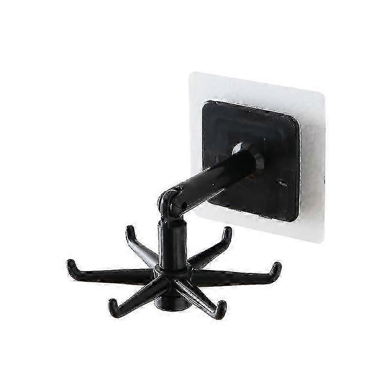 Creative Rotating Hook Rack Multifunctional No Trace Self Adhesive Wall Organizer