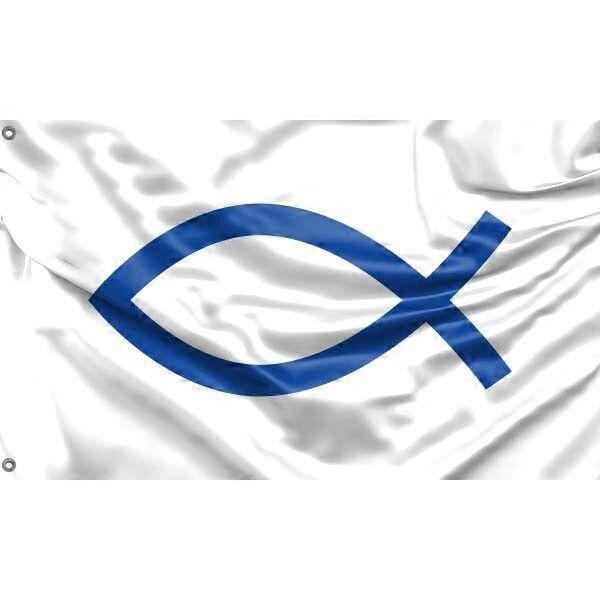 Christian Fish Flag Unique Design