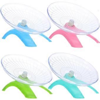 4pcs Hamster Flying Saucer Exercise Wheel, Quiet Plastic Runner
Reinforced Base, Noise Reduction Design, Finish, Fits Small Cages, Suitable for Gerbil