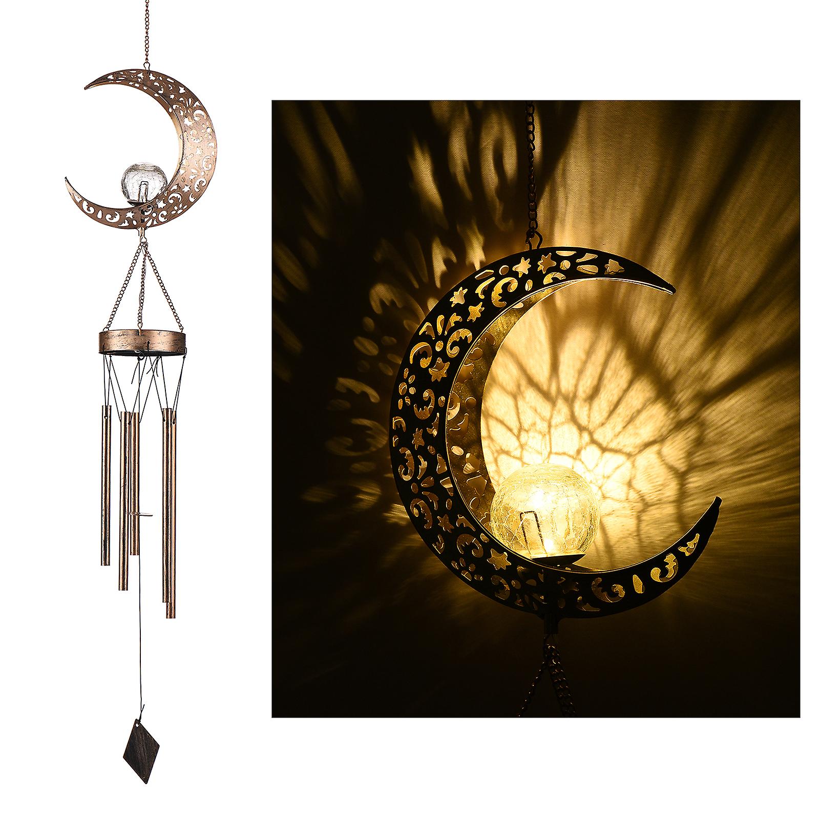 Solar Wind Chime With Led Light Garden Night Light Decoration