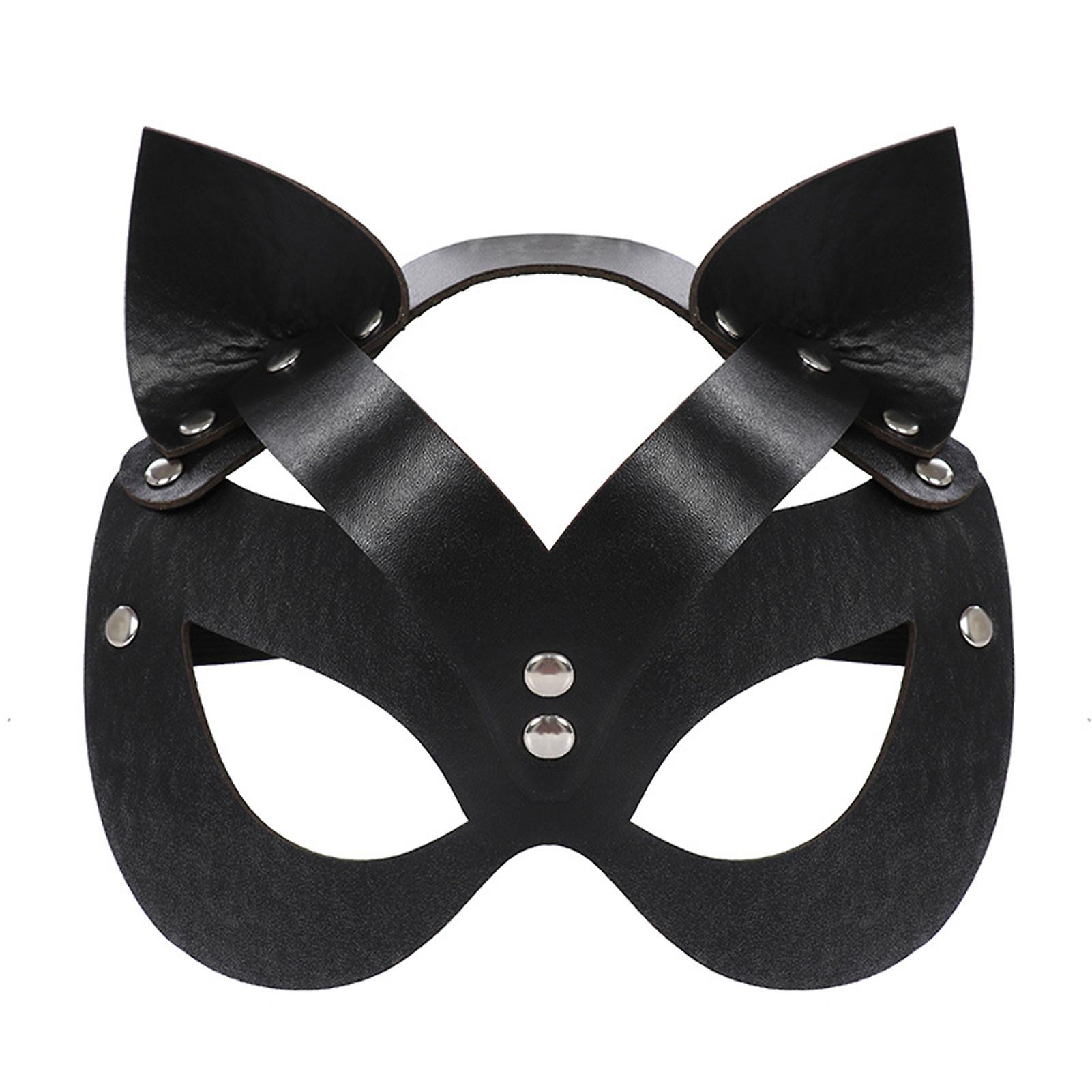 Halloween Cat Head Mask Realistic Cosplay Costume Mask For Halloween Themed Party Accessory
