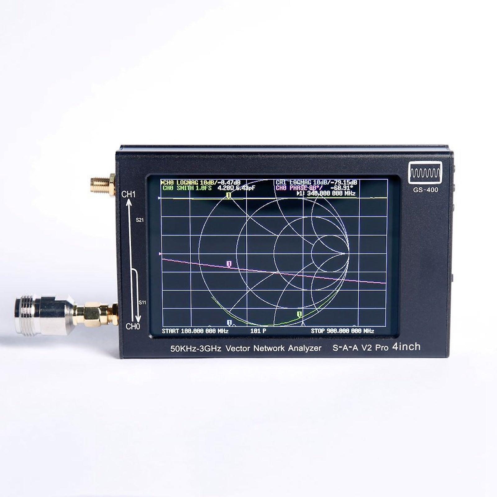 4 Inch Lcd Display 50khz-3ghz Vector Network Analyzer Saa-v2 Gs400 Nanovna V2 Pro 2000mah 13db Mini Electrical Instruments