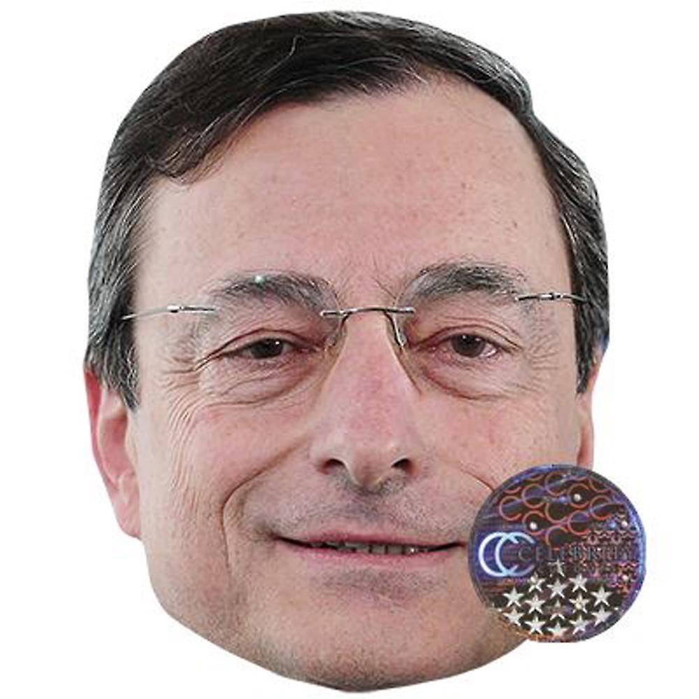 Mario Draghi Celebrity Mask, Flat Card Face