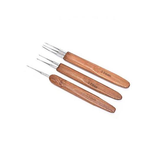 Dreadlock Crochet Needle Hook Bamboo Handle Tools Making