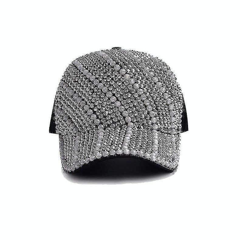 Women Summer Personality Baseball Rhinestone