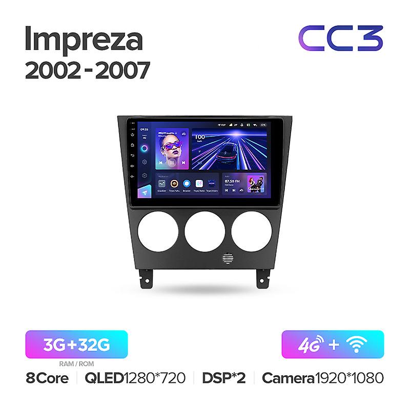 CC3 2k スバル インプレッサ GD GG 2002 - 2007 カー ラジオ マルチメディア ビデオ プレーヤー ナビゲーション ステレオ GPS Android 10 No 2DIN 2 DIN DVD