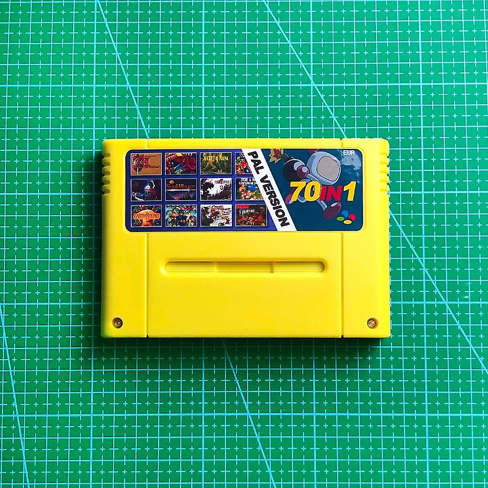 Super 70 In 1 Eur Version Pal Akku sparen mit Clock Tower Final Game Fantasy Vi Dragon Quest I & Ii Das Geheimnis des Mana Terranigma