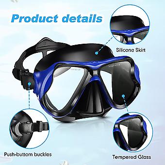 Masque de plongée pour adultes en silicone liquide tout pour le visage