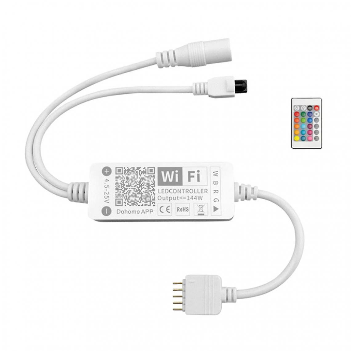 Led Strip Controller Dc5-25v 5 Pin App Rgbw Controller With Assistant