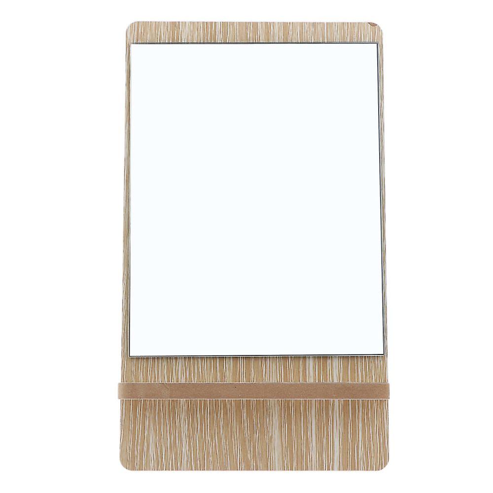 Bathroom Shaving Foldable Wooden Standing Vanity Mirror