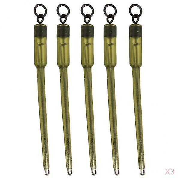 15x Carp Fishing Connector Swivels PVA Tube Bag Stems Solid Bag Insert Stem
