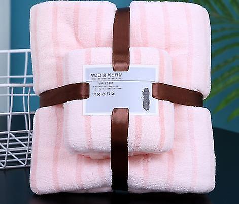 Soft Water Absorption Towels/bath Towel Skin-friendly Towels With Stripe Decor For Spa Beach Pool Gym