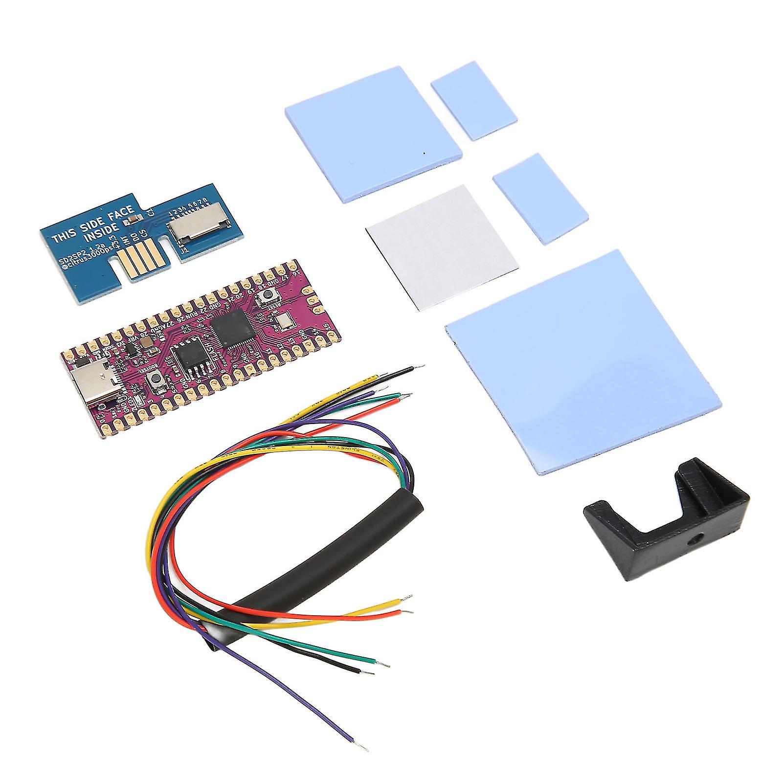 For RPi Pico Flexible Microcontroller Board Dual Core 264KB ARM Cortex M0+Processor with SD2SP2 SDLoad SDL Adapter Blue