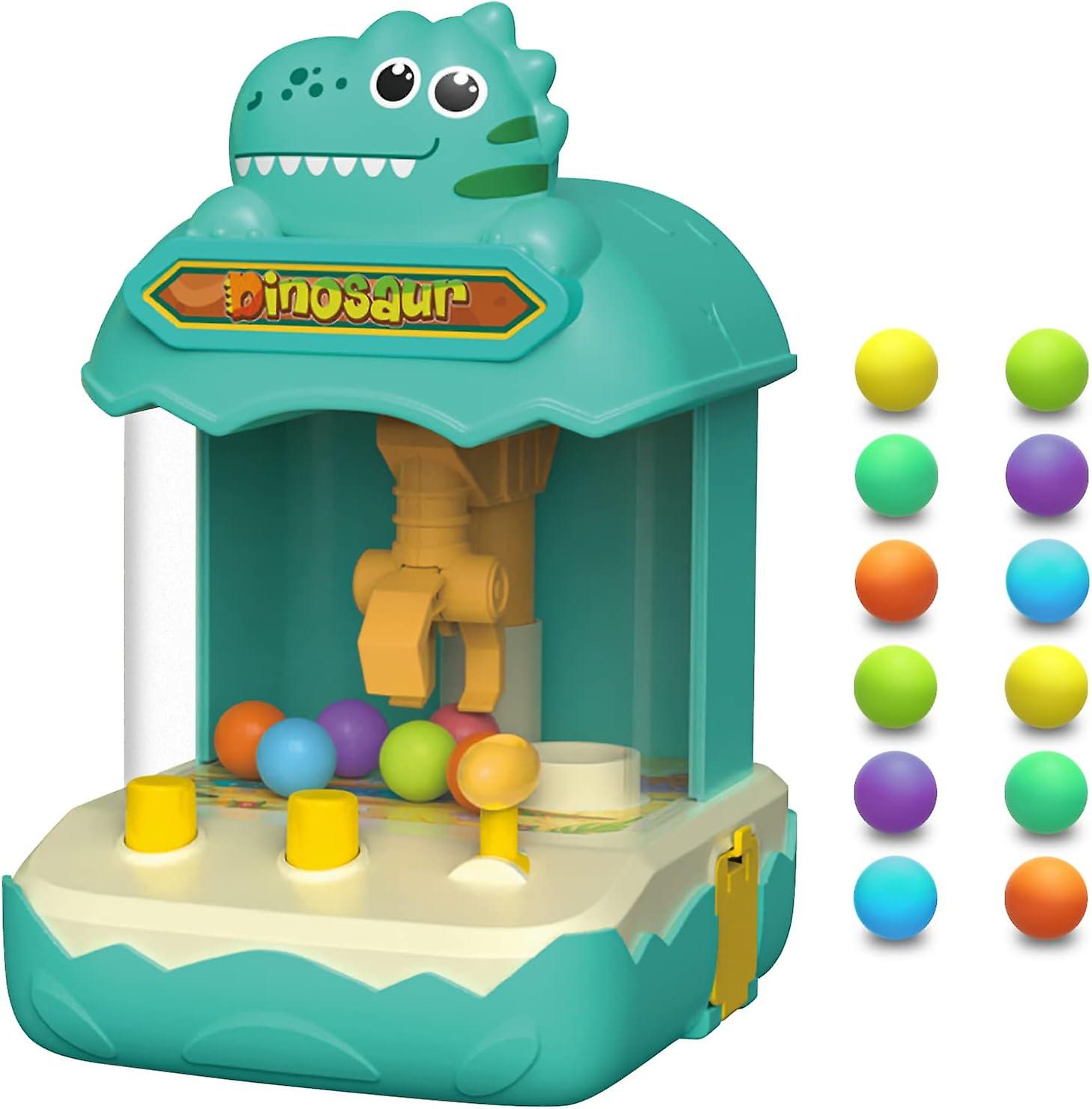 Mini Claw Machine for Kids Mini Arcade Game Dinosaur Mini Vending Machine Toys Candy Tiny Toys Prizes Gift for Girls Boys Ages 3+
