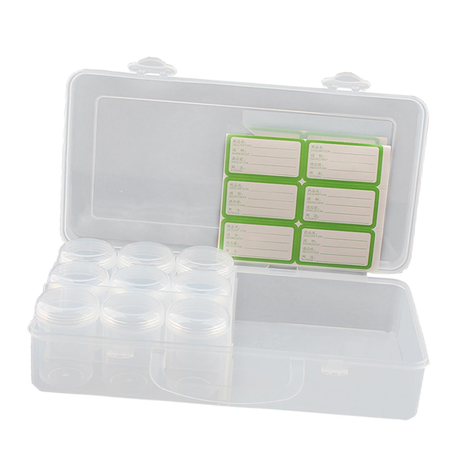 Seasoning Box Condiment Jar Reusable Pill Container for Traveling BBQ Picnic