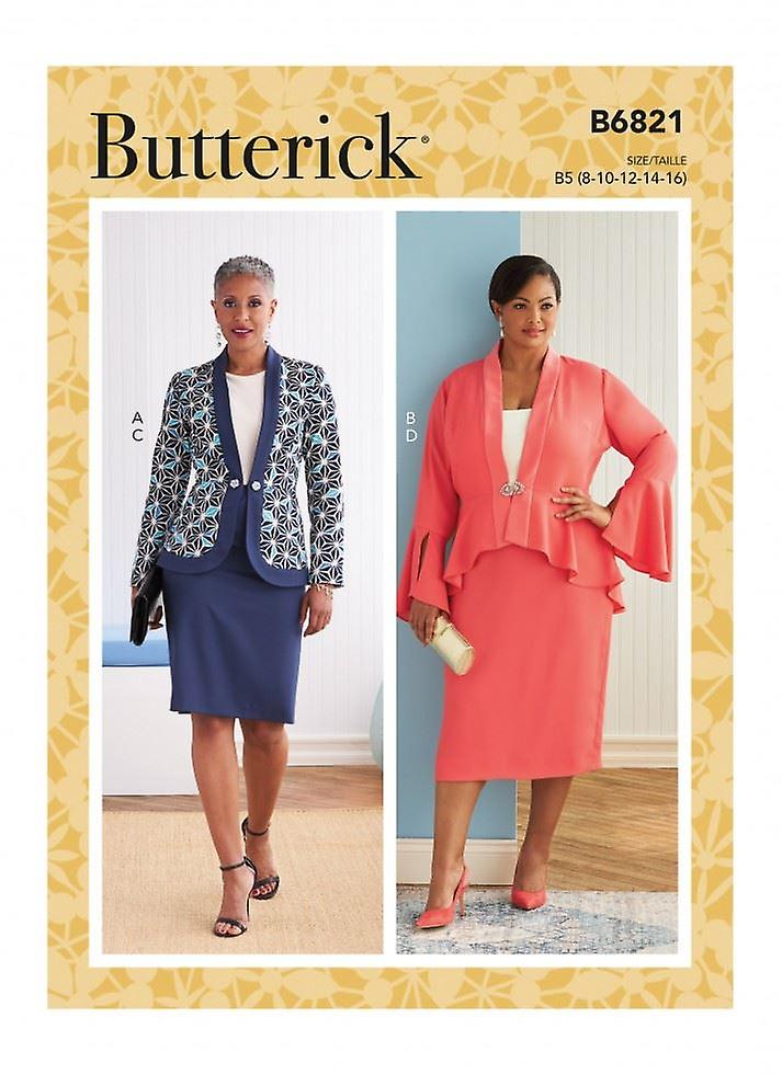 Butterick Paper Sewing Pattern 6821
