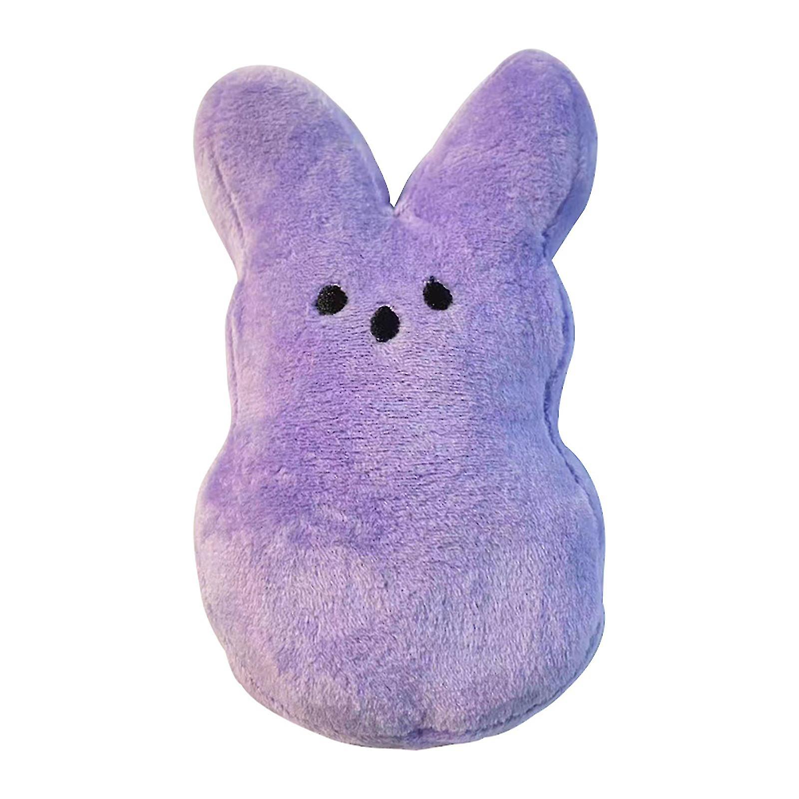 NewwayPeeps Plush Bunny Plush Rabbit Easter Cartoon Peeps Rabbit Plush Doll Short Plush Soft Cute