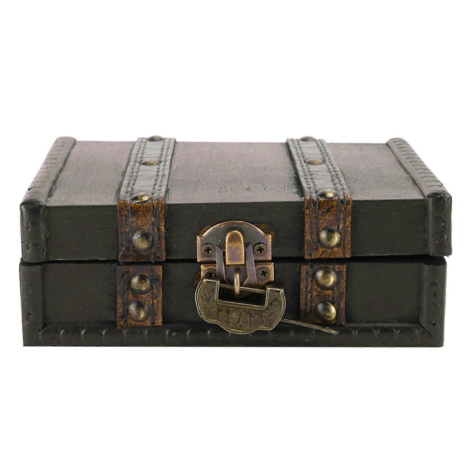Vintage Jewelry Box - Gray Storage Organizer for Rings, Earrings, and Necklaces