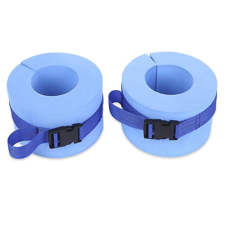 Foam Swimming Aqua Wristbands, Float Aerobics Swim Ankle Bands Ring with Loop for Arm Arms 1 Pair