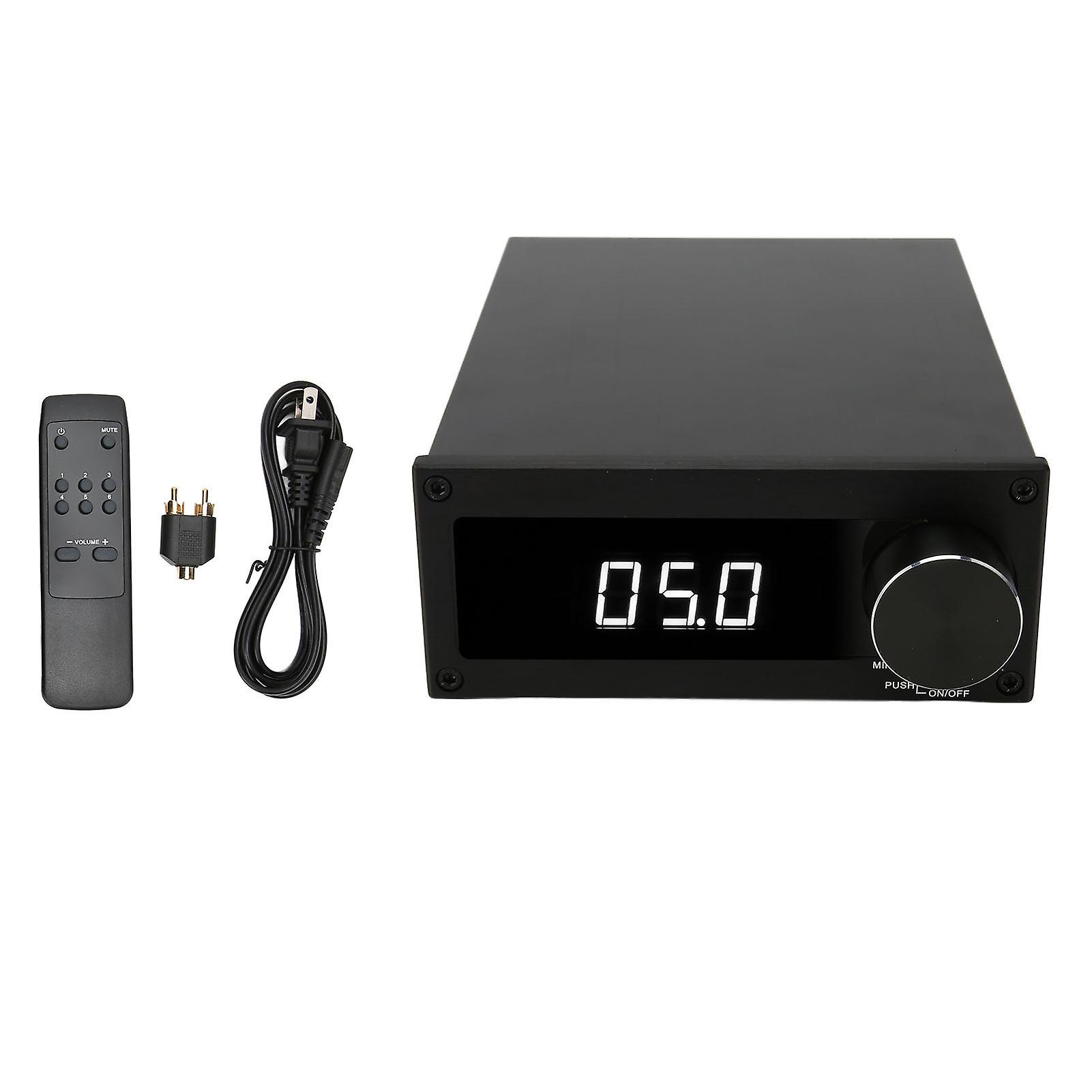 4 in 1 Out HiFi Stereo Amplifier with Digital Display, Lossless Sound, US Plug