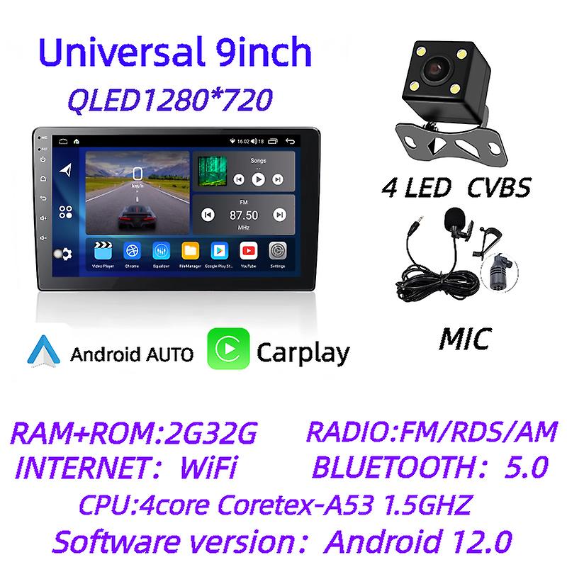 GPS car intelligent system DSP Android 12.0 universal style car multimedia player wireless carplay2DIN car radio Android AUTO