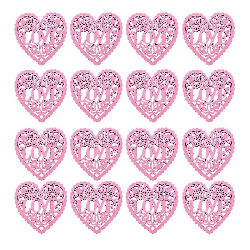 20pcs Love Shape Wood Crafts