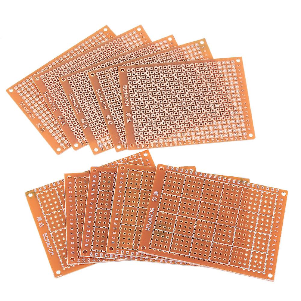 30Pcs Universal Pcb Board 5x7cm 2.54mm Hole Pitch Diy Prototype Paper Printed Circuit Board Panel Single Sided Board