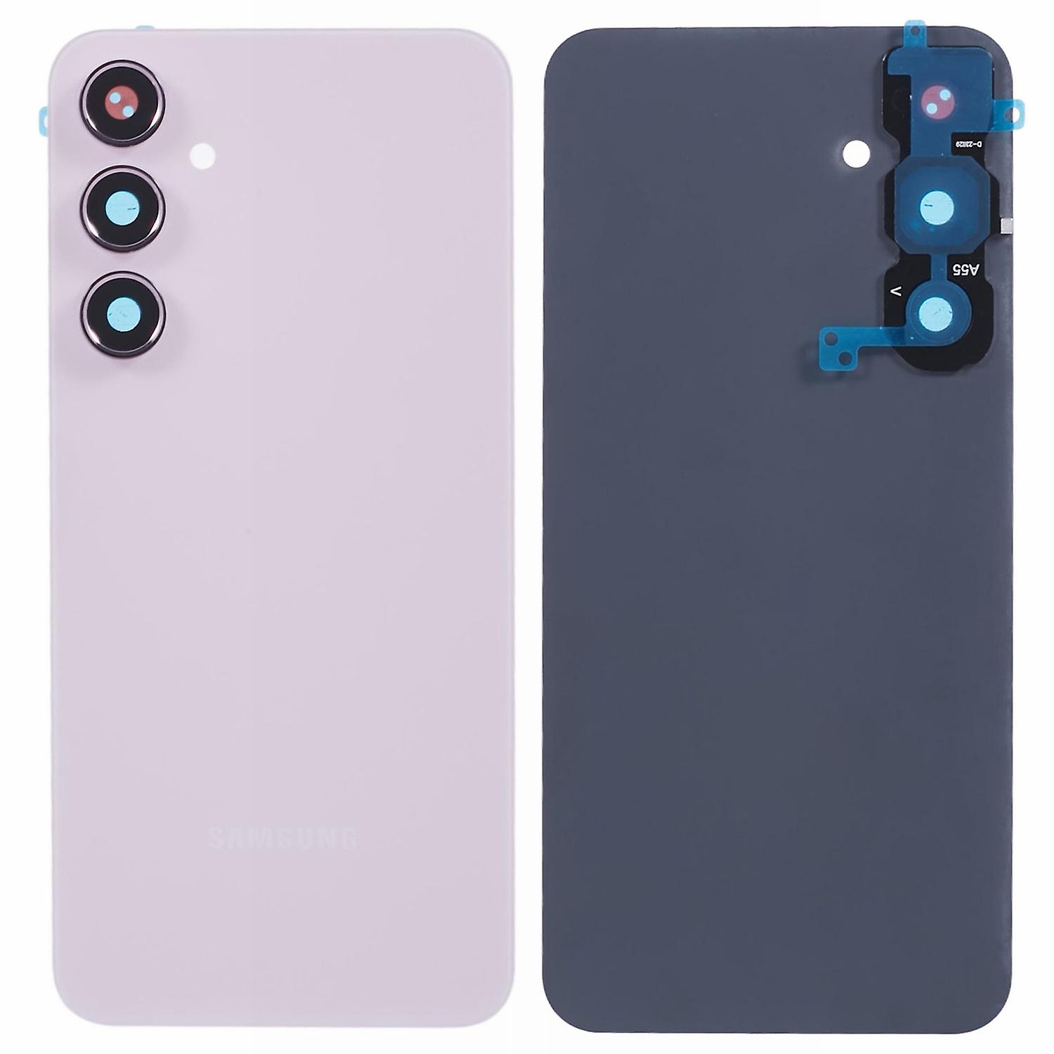 Για Samsung Galaxy A55 5G A556 Περίβλημα μπαταρίας με κάλυμμα φακού κάμερας - Μωβ