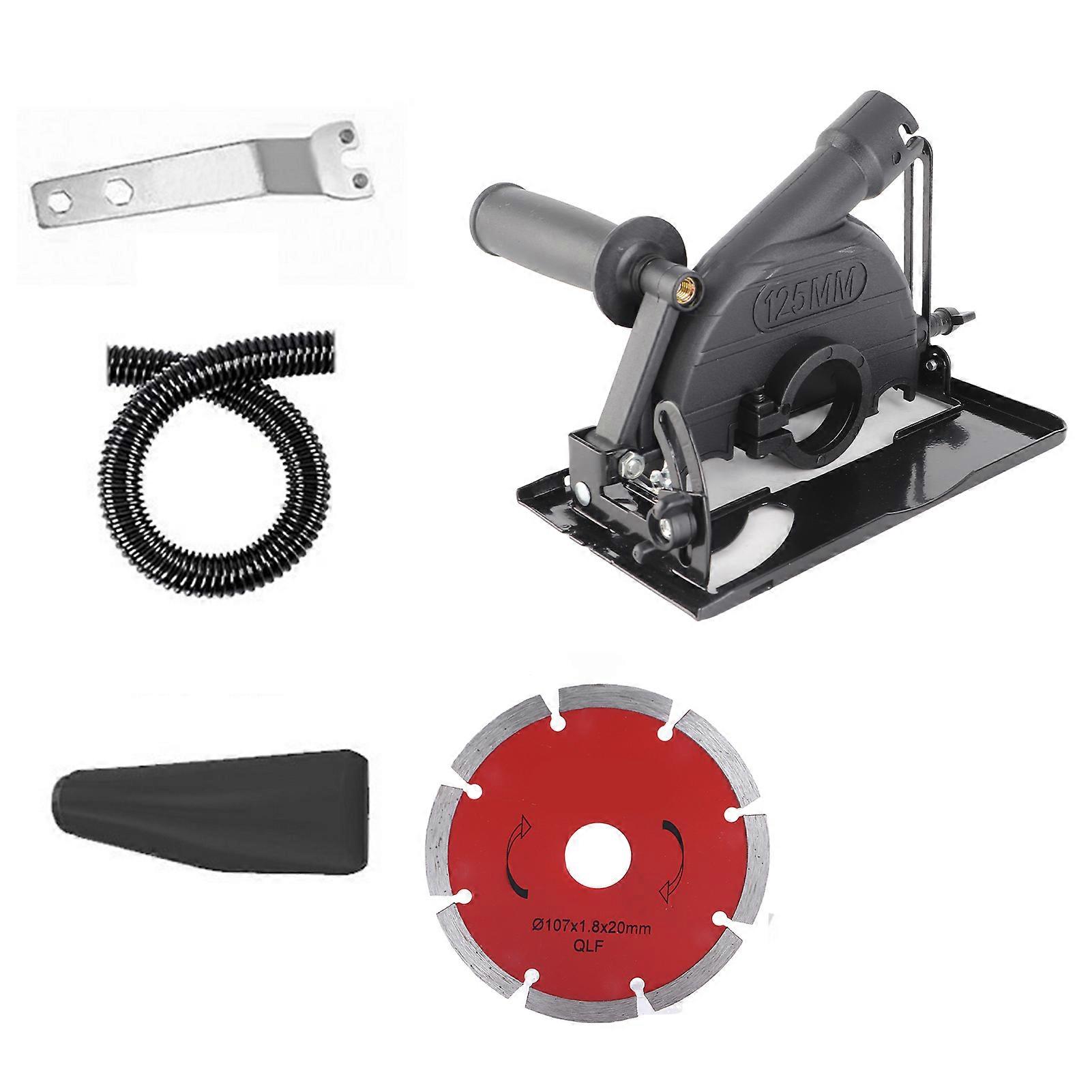 Grinder Dust Cover Base Stand for Cutting Machine, Anti-Rust Protective Hood, Durable Metal Shield for Dust Control